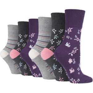 Gentle Grip - Soft Top - Sokken - Katoenrijk - 6 Paar - 37/42 EU