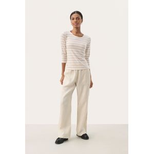 T-shirt Regular fit French Oak and White Stripe beige