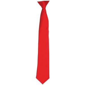 Premier Satijnen stropdas voor volwassenen (Rood)