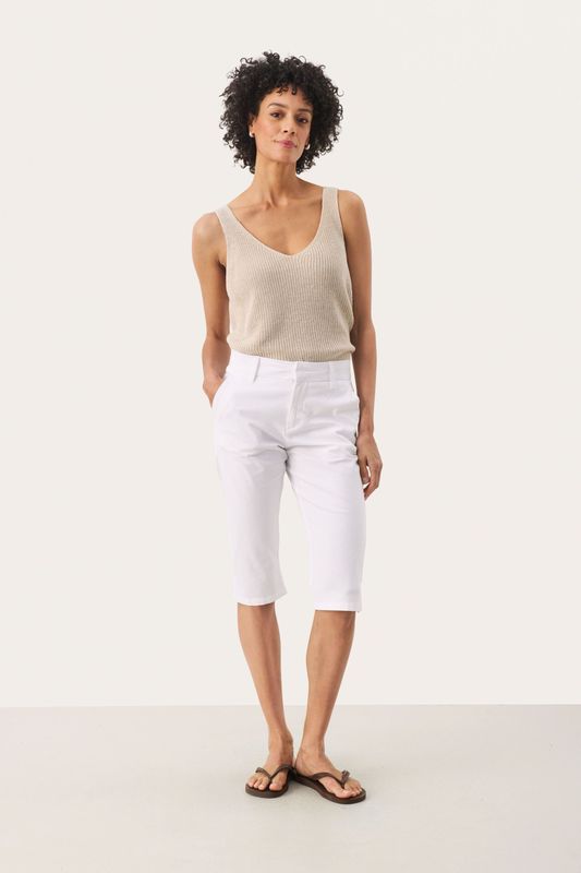 Capribroek Classic fit Bright White