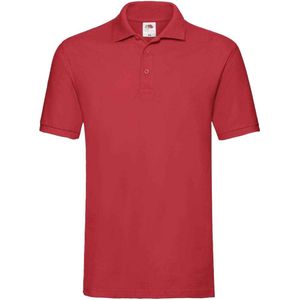Fruit of the Loom Heren Premium Katoenen Piqué Poloshirt (Rood)