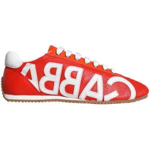 Dolce & Gabbana - Sneakers - Rood - Leer - Lage Top