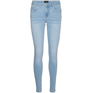 VERO MODA high waist skinny jeans VMALIA light blue denim