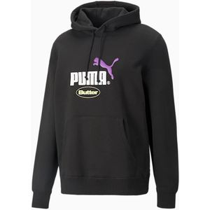 Puma x Butter Goods - Pullover - Zwart - Lange Mouw - Mannen - Grafisch Logo