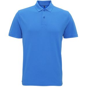Asquith & Fox Herenkust Vintage Wash Polo (Paleisblauw)