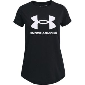 Under Armour Meisjes Sportkleding Logo T-Shirt (Zwart)