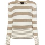 DreiMaster - Klassik - Trui - Donkerbeige / Offwhite