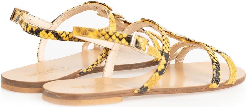 Baldinini - Gespriem - Sandalen - Geel - Leer - Gemaakt in Italië