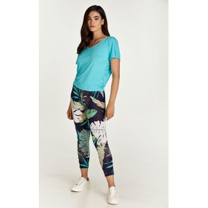 Legging met bladerprint