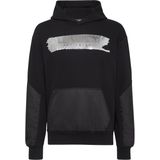 Plein Sport, Heren, Sweatshirts & Hoodies, Zwart, Maat: XS Katoen,