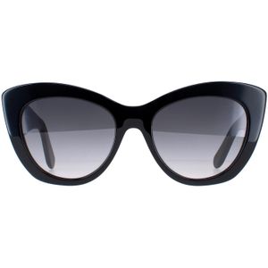 Ferragamo - SF1022S - Zonnebril - Zwart - Acetaat - Kattenoog