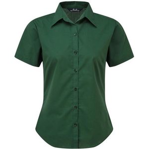 Premier Popeline blouse met korte mouwen / Gewoon werkoverhemd (Fles)