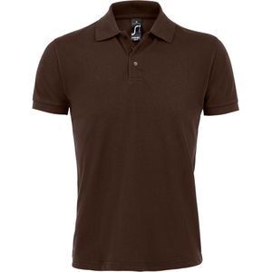 SOLS Heren Prime Pique Poloshirt met korte mouwen (Chocolade)