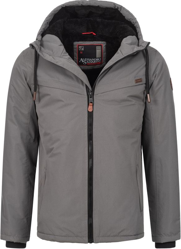 Alessandro Salvarini - AS-331 - Heren Winterjas - Met Teddyvoering - Capuchon