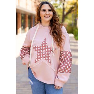 Sterrenprint Plus Size Hoodie