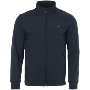 Heren Farah Winstead Soft Shell Jas in Navy