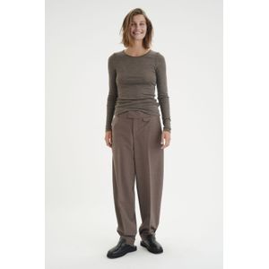 InWear - Longsleeve Top - Bruin - 100% Wol