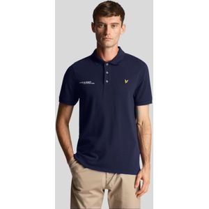 Lyle & Scott - Poloshirt - Marineblauw - Gecoordineerd Logo - Korte Mouwen