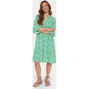 SAINT TROPEZ - Eda - Tuniekjurk - Jade Groen / Wit