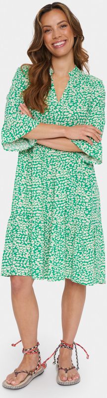 SAINT TROPEZ - Eda - Tuniekjurk - Jade Groen / Wit
