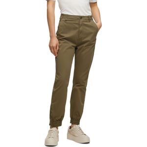 BOSS - C Tajula-D - Dames Jogger - Donkergroen - Chino's