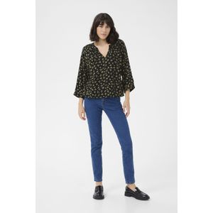 Blouse met lange mouwen Loose fit Black/Green Lettuce Ditzy black green