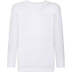 Fruit of the Loom Kids / Kinderen Klassieke Drop Schouder Sweatshirt (Wit)