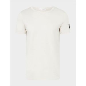 Boy's Calvin Klein Juniors Badge T-Shirt In Beige - Maat 6-7J / 116-122cm