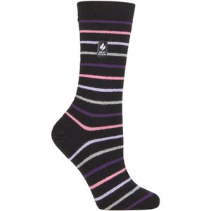 Heat Holders Dames Ultra Lite thermo geklede sokken - Zwart (Riga)