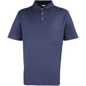 Premier Heren Stoeterij Zwaarlijvige Gewone Pique Polo Shirt (Marine)