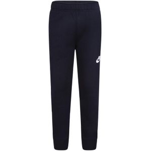 Nike Kinderen Club Fleece Geribbelde Manchetten Joggingbroek (Zwart)