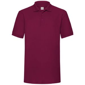 Fruit Of The Loom Heren 65/35 Heavyweight Piqué Poloshirt Korte Mouwen. (Bordeaux) - Maat M