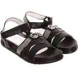 Liu Jo - Dames Sandalen - Zwart - Leer - Klittenbandsluiting