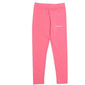 Off White Meisjes Rubber Arrow Legging (Baby Roze/Wit)
