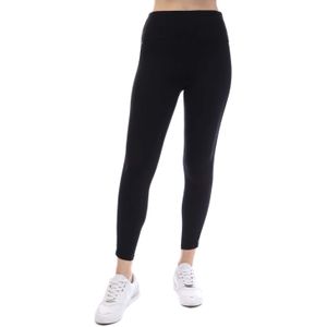 Dameslegging DKNY Two Tone Logo Hoge taille Slim-Fit in Zwart