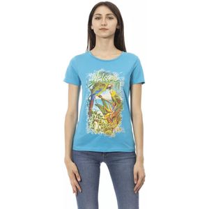 Trussardi - Lichtblauw - T-shirt - Dames