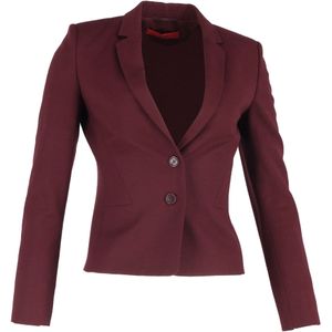 Boss Effen Blazer in Bourgondisch Wol