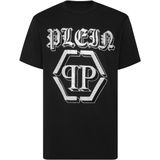 Philipp Plein, Heren, Tops, Zwart, Maat: S Katoen,