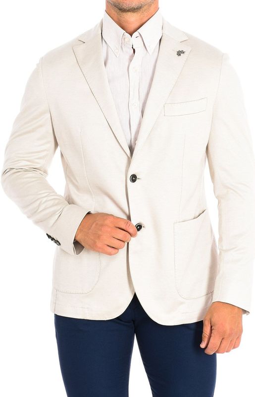 La Martina - PMJA01-JS238 - Blazer - Beige - 100% Katoen