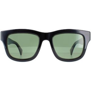 Gucci Vierkant Heren Glimmend Zwart Groen Gepolariseerd GG1135S | Sunglasses