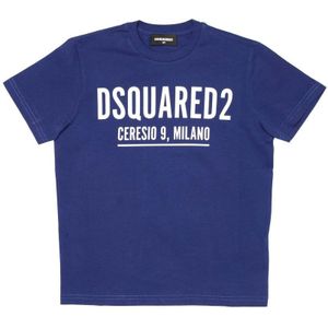 Boy's DSquared2 Junior Milano T-Shirt In Blue - Maat 14J / 164cm
