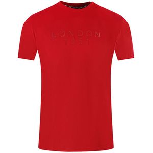 Aquascutum - 1851 Tape Logo - T-shirt - Rood