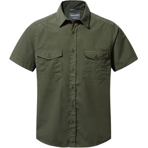 Craghoppers Herenhemd Kiwi met korte mouwen (Cederhout Groen)