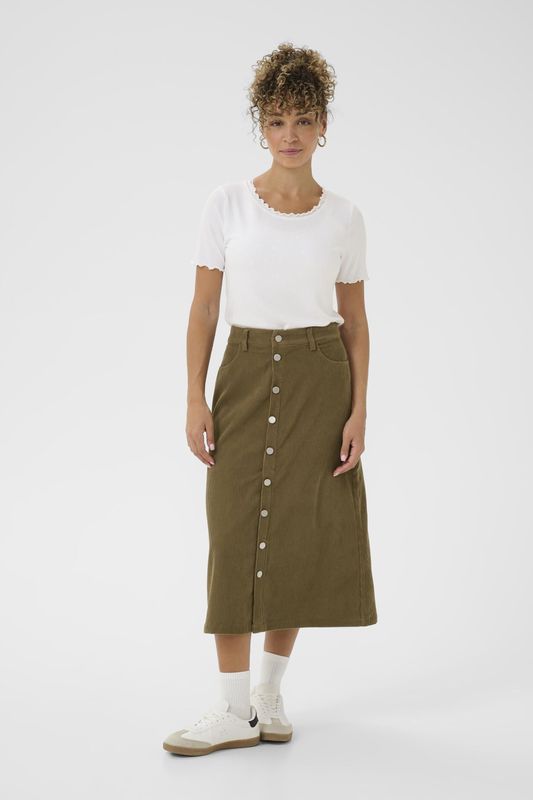 Cream, Dames, Rokken, Groen, Maat: XS Corduroy,