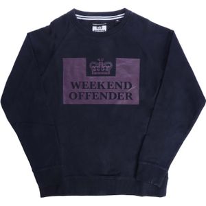 Weekendaanstoot Junior Skylar Sweat Top in marine voor jongens