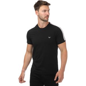 Emporio Armani Unisex Loungewear T-shirt voor volwassenen (Zwart)