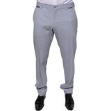 Klassieke Pas Broek Lichtgrijs