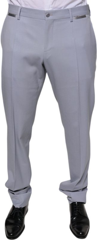Klassieke Pas Broek Lichtgrijs
