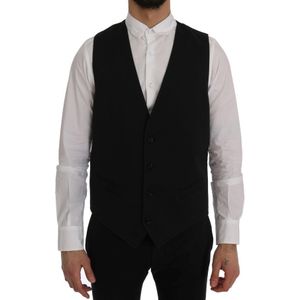Dolce & Gabbana Mannen Zwart STAFF Katoenen Vest