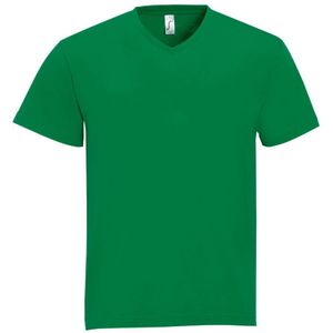 SOLS Herenoverwinning V Hals Korte Mouw T-Shirt (Kelly Groen)